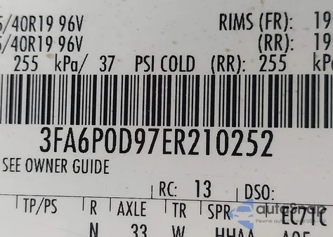 2014 Ford Fusion Titanium from USA, damaged, VIN 3FA6P0D97ER210252